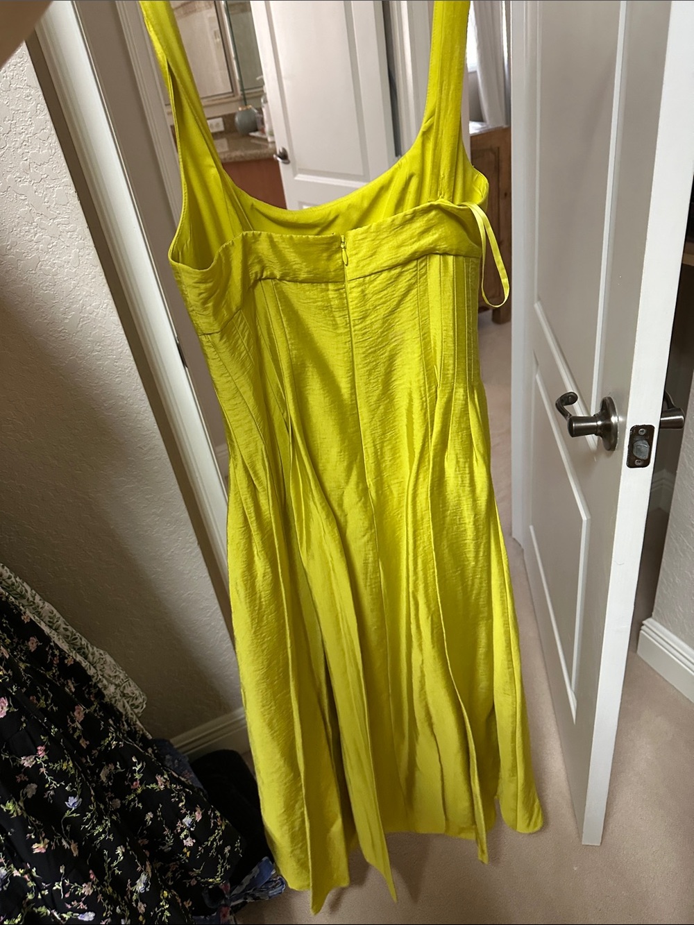 ANTONIO MELANI Lime Yellow Maxi Dress - Picture 3 of 7
